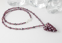 Amethyst Heart Necklace